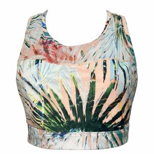 Multicolor Abstract Print Women's Crop Top